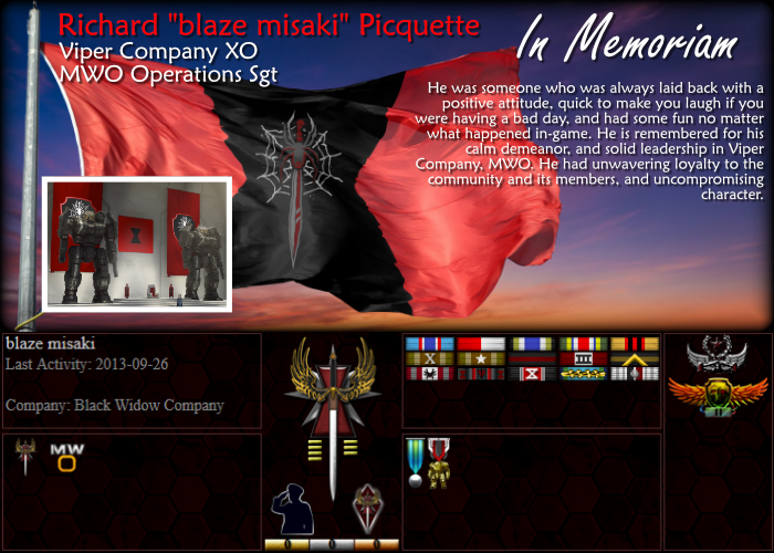 Memorial for blaze misaki